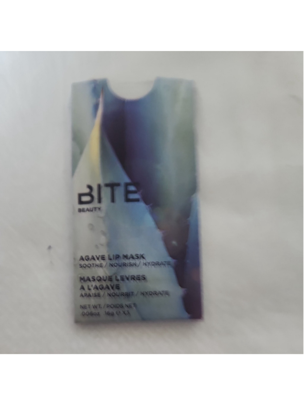 BITE BEAUTY AGAVE LIP MASK Original lanolin, (SAMPLE CARD)